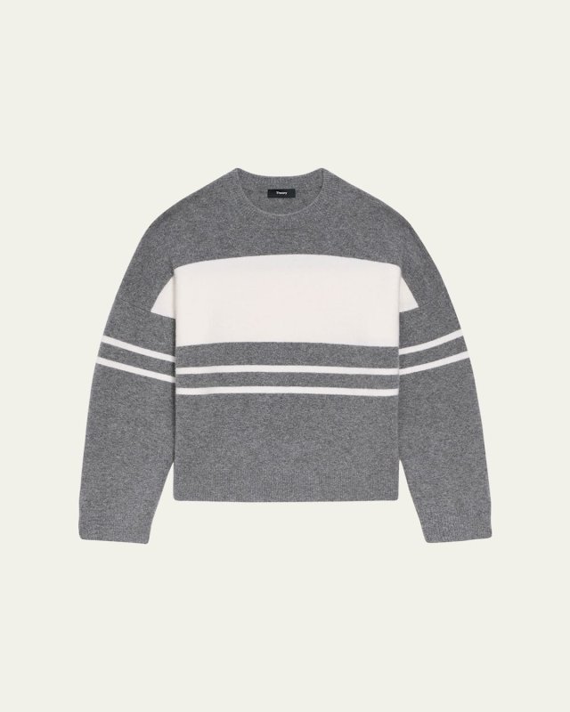Colorblock Wool Sweat